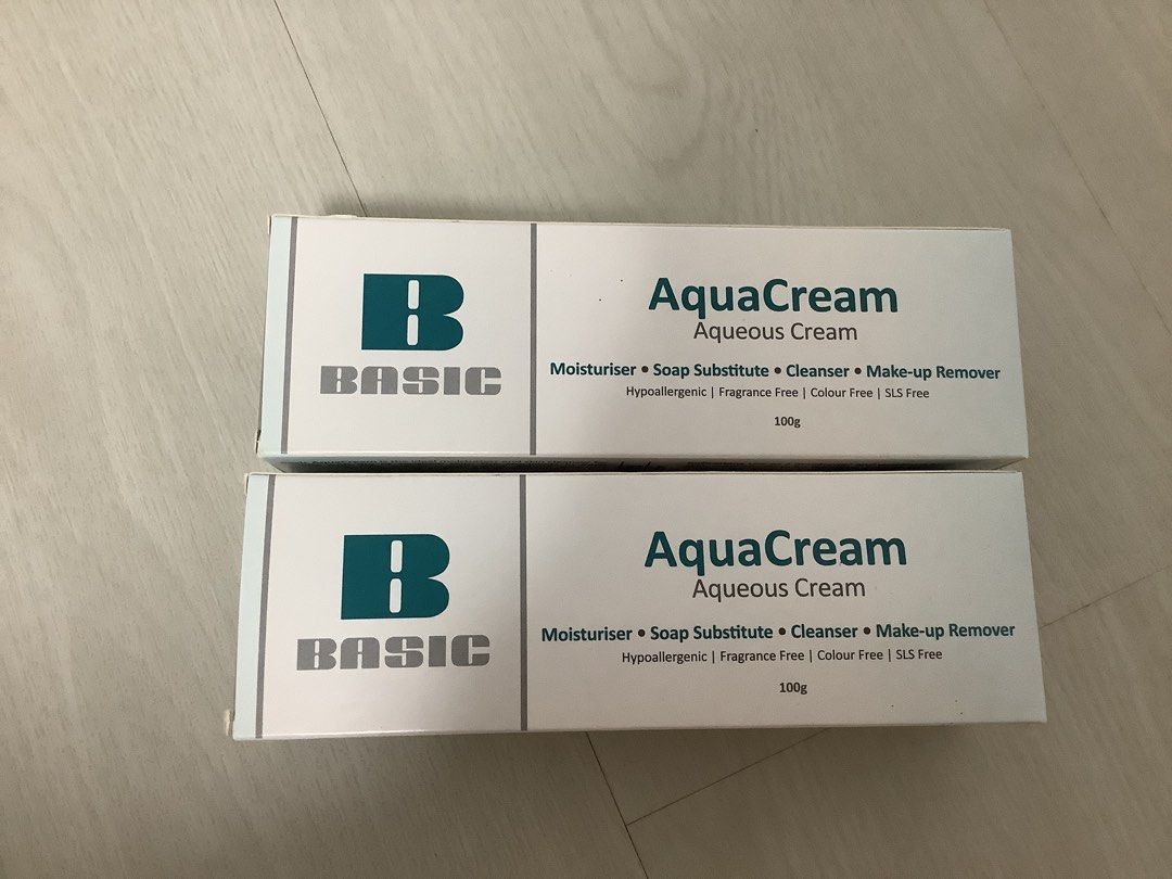 Aqua Cream Basic (Category: Body Care) located in Singapore. Submitted by caschanas (Listing ID 1453799637, Image 1). Description: New unopened x 2, 100 gram each. Expiry June 2028 Take 2 for $6 Meet at Serangoon, Clark Quay, Bedok or Toa Payoh MRT.