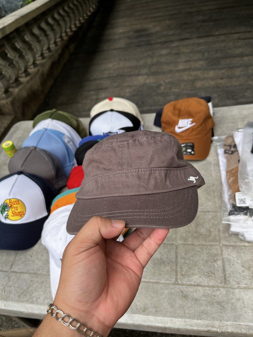 Assorted Caps - Nike, Thrasher, Bass Pro Shops, and more (Category: Caps & Hats) located in Manila. Submitted by five_gallery (Listing ID 1453774957, Image 3). Description: - Bundle of 6 caps - Includes: Nike, Thrasher, Bass Pro Shops, Big Brothers Big Sisters, plain black cap with B logo, and brown military-style cap - Great variety for any cap lover - Condition: Some new, some lightly used.