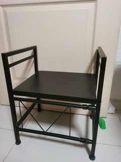 Black Metal Bathroom Shelf with Storage, Furniture & Home Living ...