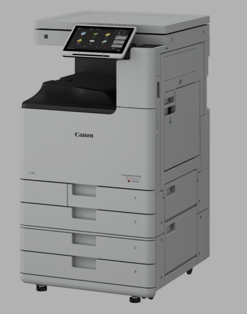 Canon Multifunction Printer (Category: Printers, Scanners & Copiers) located in Singapore. Submitted by anni0909 (Listing ID 1453673146, Image 1). Description: - Canon multifunction printer - Features a touchscreen display - Multiple paper trays at the bottom - Great for office use - In good working condition - brand new/ refurbished - payment mode : Purchase & Leasing Option available! contact me at 9795 7356 .