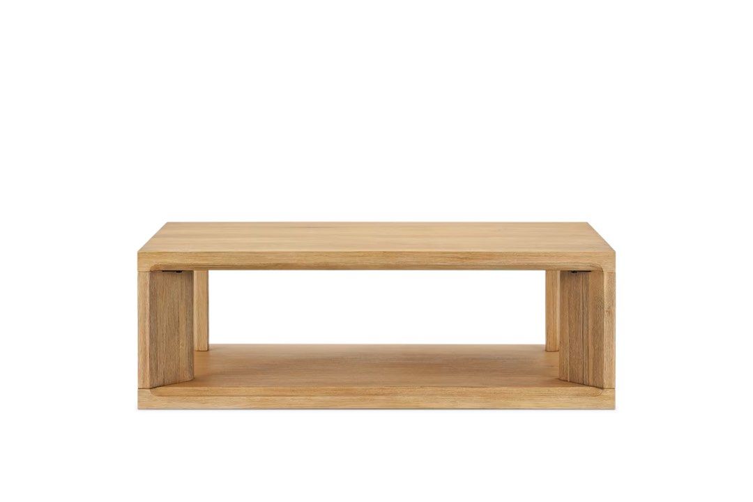 Casa Rectangular Box Coffee Table (Category: Tables & Sets) located in Singapore. Submitted by selling10 (Listing ID 1453726601, Image 3). Description: - Solid wood coffee table - Natural wood finish - Lower shelf for extra storage - Simple, modern design - Ideal for living rooms - Dimensions: Approx. 120cm (L) x 60cm (W) x 40cm (H) - Reason for selling: Redecorating.