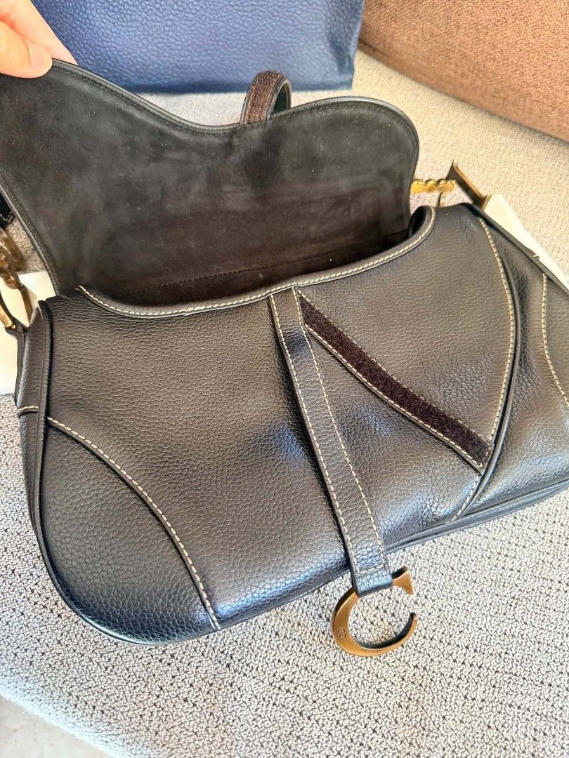 Christian Dior Double Saddle Bag (Category: Luxury Bags & Wallets) located in Quezon City. Submitted by thrift.and.find (Listing ID 1453703951, Image 3). Description: Christian Dior Double Saddle Bag comes with dustbag paperbag carecard entrupy cert pm if interested❤️.