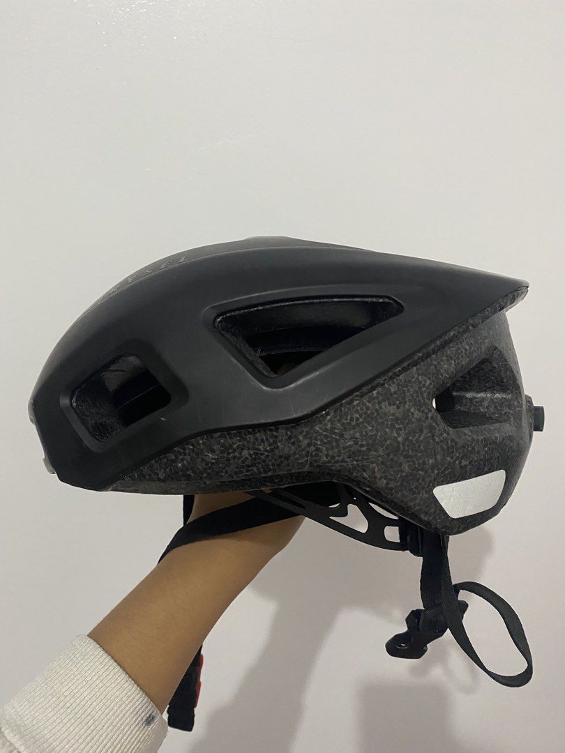 Decathlon Black Bicycle Helmet (Category: Bicycles) located in Manila. Submitted by dlrsbl (Listing ID 1453774580, Image 3). Description: - Black Van Rysel bicycle helmet - size medium: 55-59cm - bought from decathlon physical store - Adjustable strap - no major flaws, minor scratches - lalamove to be shouldered by buyer (taguig) - meet up market market (depends on availability) .