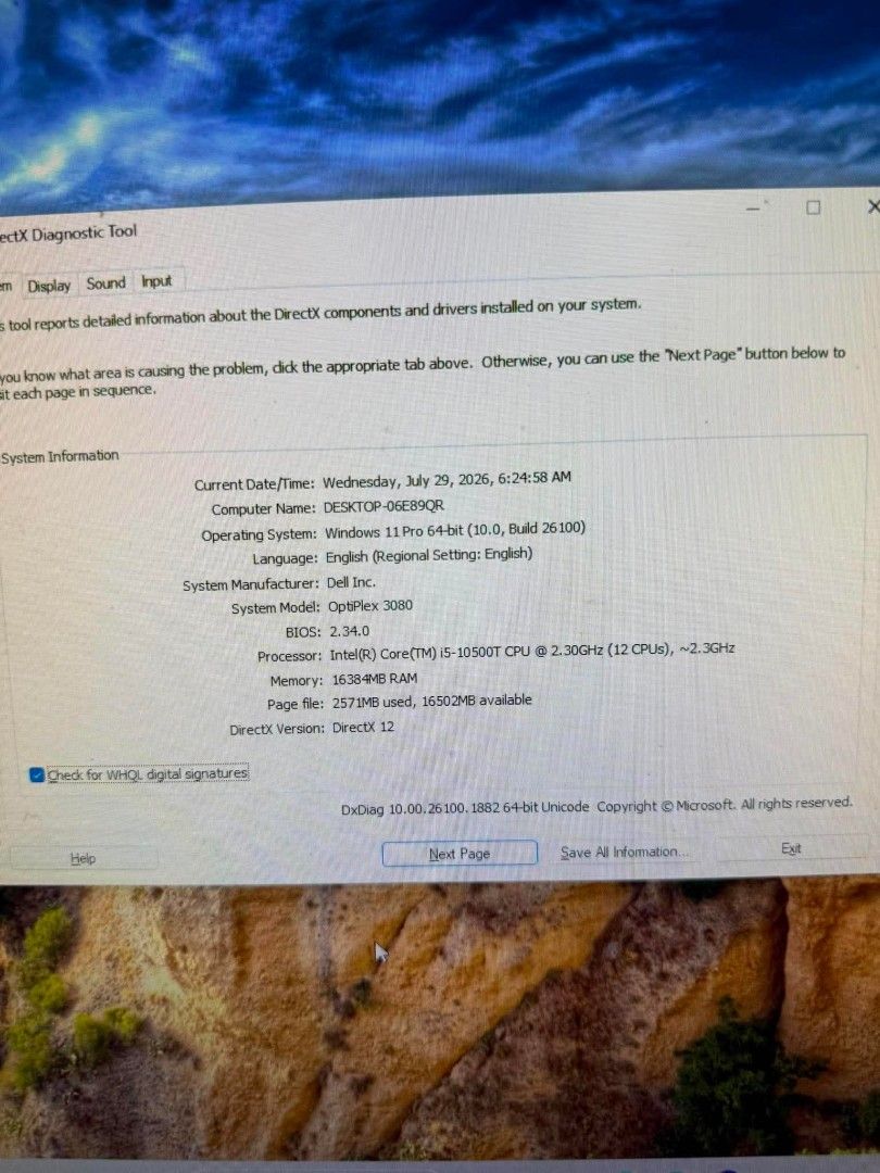 Dell OptiPlex 3080 Micro PC Intel Core i5-10500T (Category: Desktops) located in Manila. Submitted by happyearth.953a15 (Listing ID 1453625336, Image 3). Description: Dell mini PC I5 10th gen Intel UHD Graphics 630 16gb ram 256gb ssd Windows 11 pro OS Unit with power adapter 💸💸 12,000 Location: San Andres bukid manila Pick up or deliver cod.