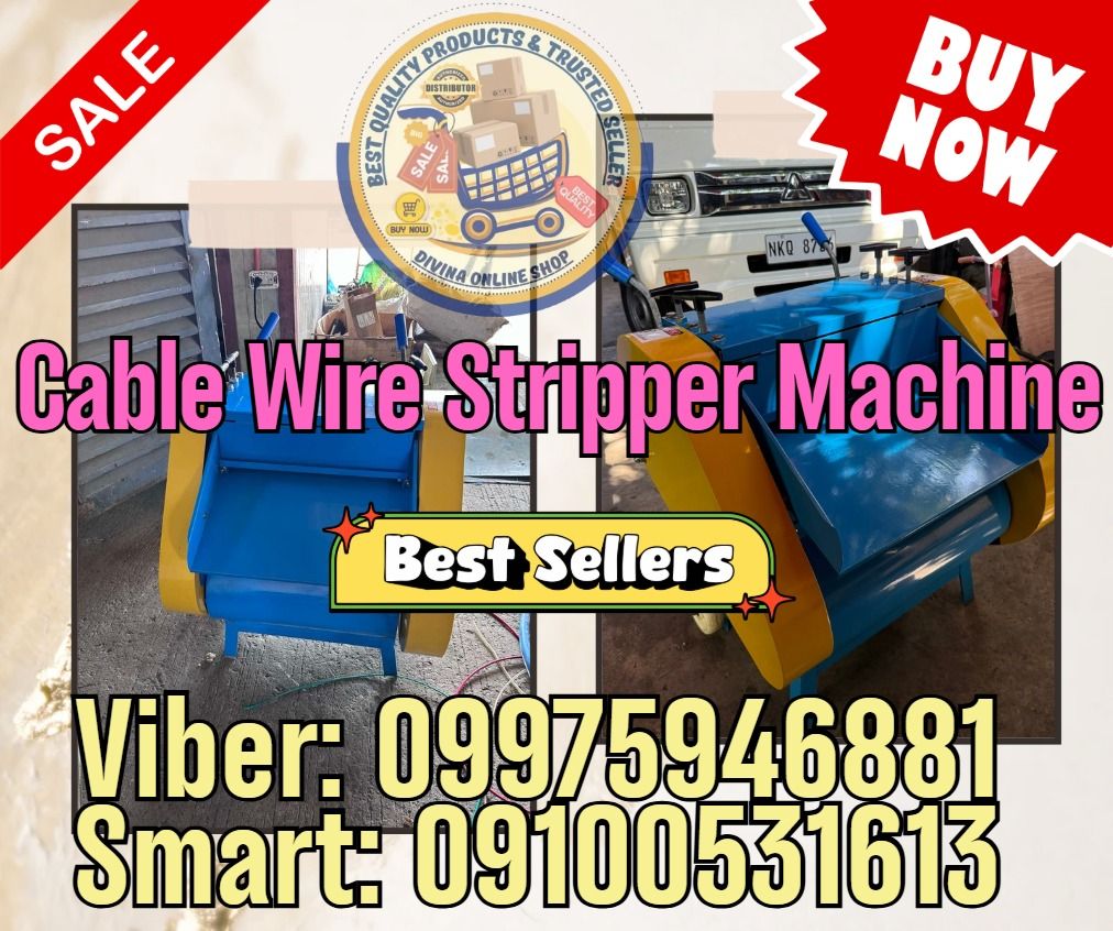 double blade scrap copper wire stripper machine available today (Category: Construction Tools & Equipment) located in Abulug. Submitted by virgilmedina444 (Listing ID 1453707616, Image 1). Description: 🌏 We Can Deliver Nationwide 👉 AP Cargo, LBC & Lalamove (🛳️ Sea /✈️ Air Freight) 📍HURRRYYYY!!! BUY NOW!!! & GET LESS DISCOUNT 📍WE'RE ON SALE ❗️ Price: 73,250 🎀 Double Blade Cable Wire Stripper Machine ✅💯 Guaranteed Seller ✅ High Quality Produ