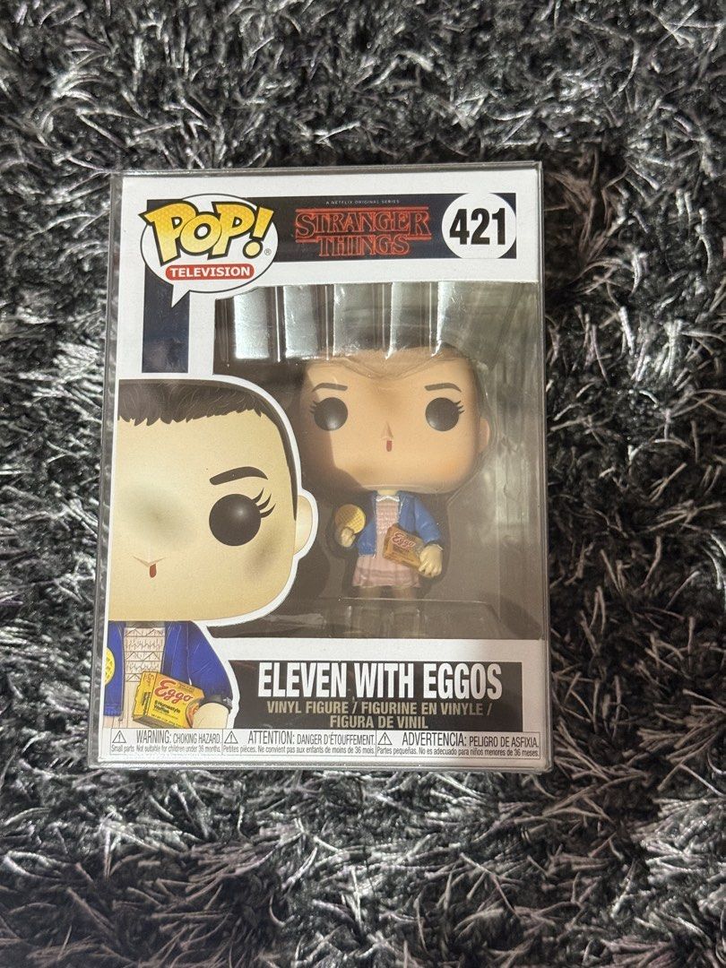 Funko Pop Stranger Things Eleven With Eggos 421 (Category: Designer & Blind Box Toys) located in Cainta. Submitted by deynamaree (Listing ID 1453811234, Image 1). Description: Funko Pop Stranger Things Eleven With Eggos 421 ୨ৎ Displayed Only ୨ৎ RFS: Decluttering ୨ৎ MOP: GCash / Gotyme.
