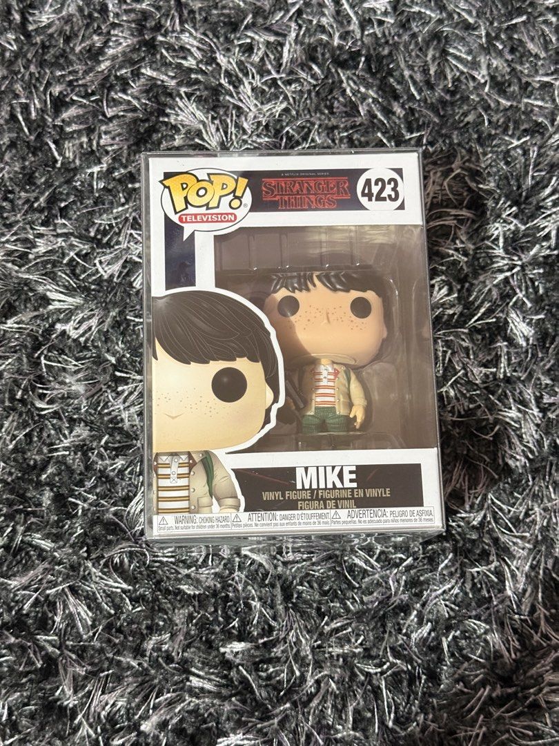 Funko Pop Stranger Things Mike 423 (Category: Designer & Blind Box Toys) located in Cainta. Submitted by deynamaree (Listing ID 1453810420, Image 1). Description: Funko Pop Stranger Things Mike 423 ୨ৎ Fixed Price ୨ৎ Displayed Only ୨ৎ RFS: Decluttering ୨ৎ MOP: GCash / Gotyme .