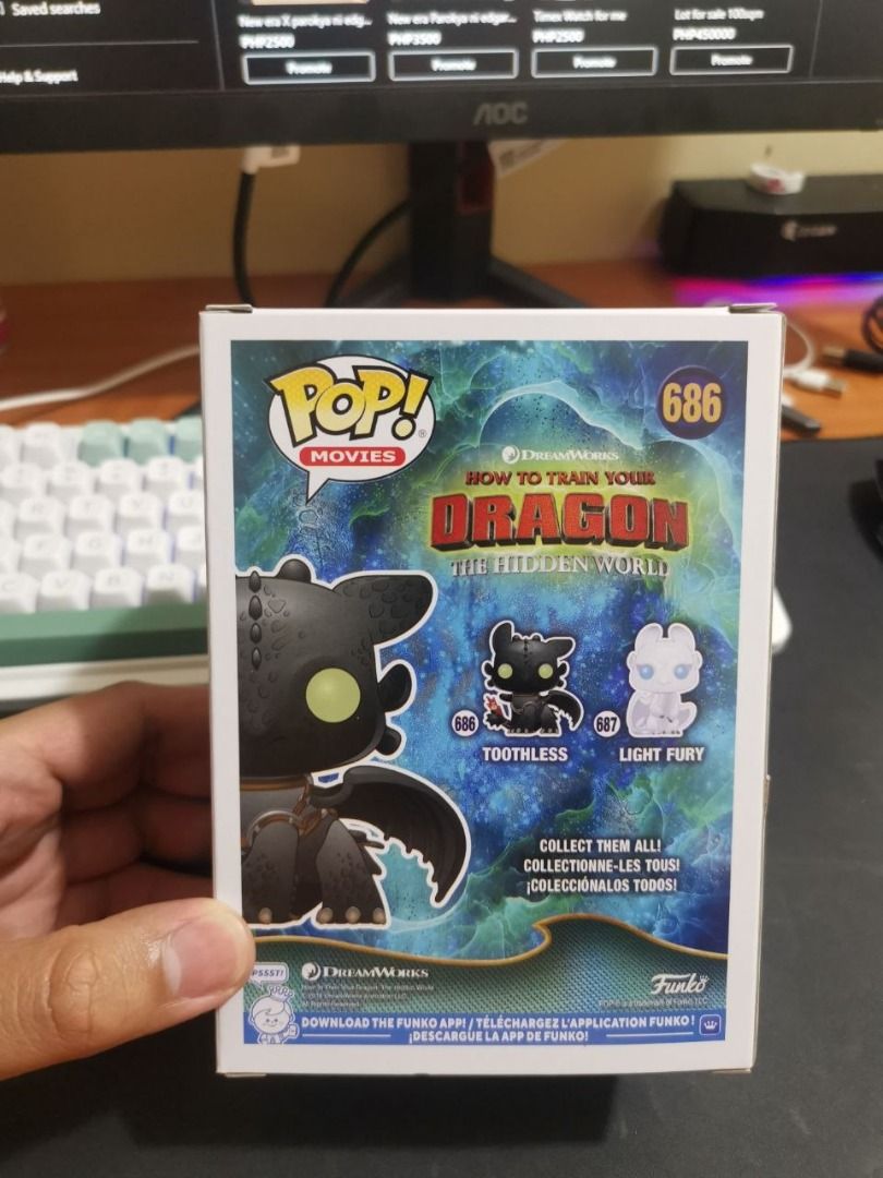 Funko pop Toothless (Category: Designer & Blind Box Toys) located in Davao. Submitted by jaylim1620 (Listing ID 1453733702, Image 3). Description: Selling my funko pop Toothless .