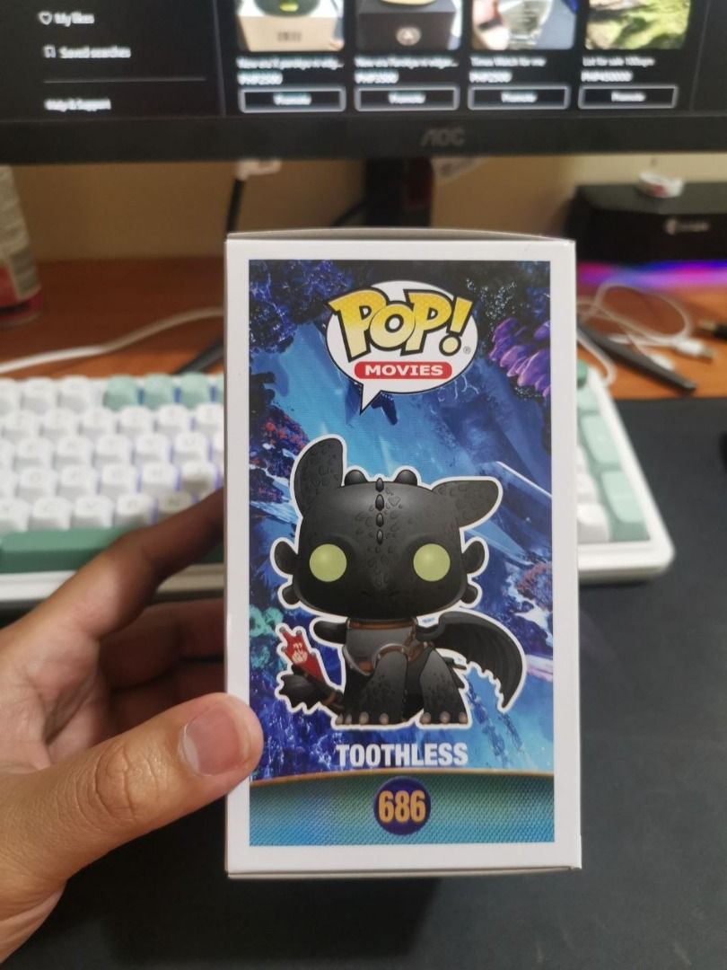 Funko pop Toothless (Category: Designer & Blind Box Toys) located in Davao. Submitted by jaylim1620 (Listing ID 1453733702, Image 2). Description: Selling my funko pop Toothless .