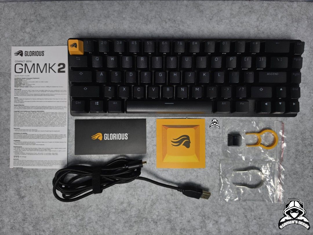 Glorious GMMK 2 Keyboard 65% Pre-built - White (Category: Computer Keyboard) located in Tarlac. Submitted by agamersneeds (Listing ID 1453643570, Image 3). Description: [FOR SALE] Glorious GMMK 2 Keyboard 65% Pre-built - White (Brand-new) Price: ₱2,500 SRP: ₱5,095 Optional: Glorious PC Gaming Race Wrist Rest (Brand-new) Price: ₱400 SRP: ₱599 QUICK SPECS - Hot-swappable - Tray Mount - CNC Machined Aluminum Top Frame; Polymer Bottom - Plate Mount S