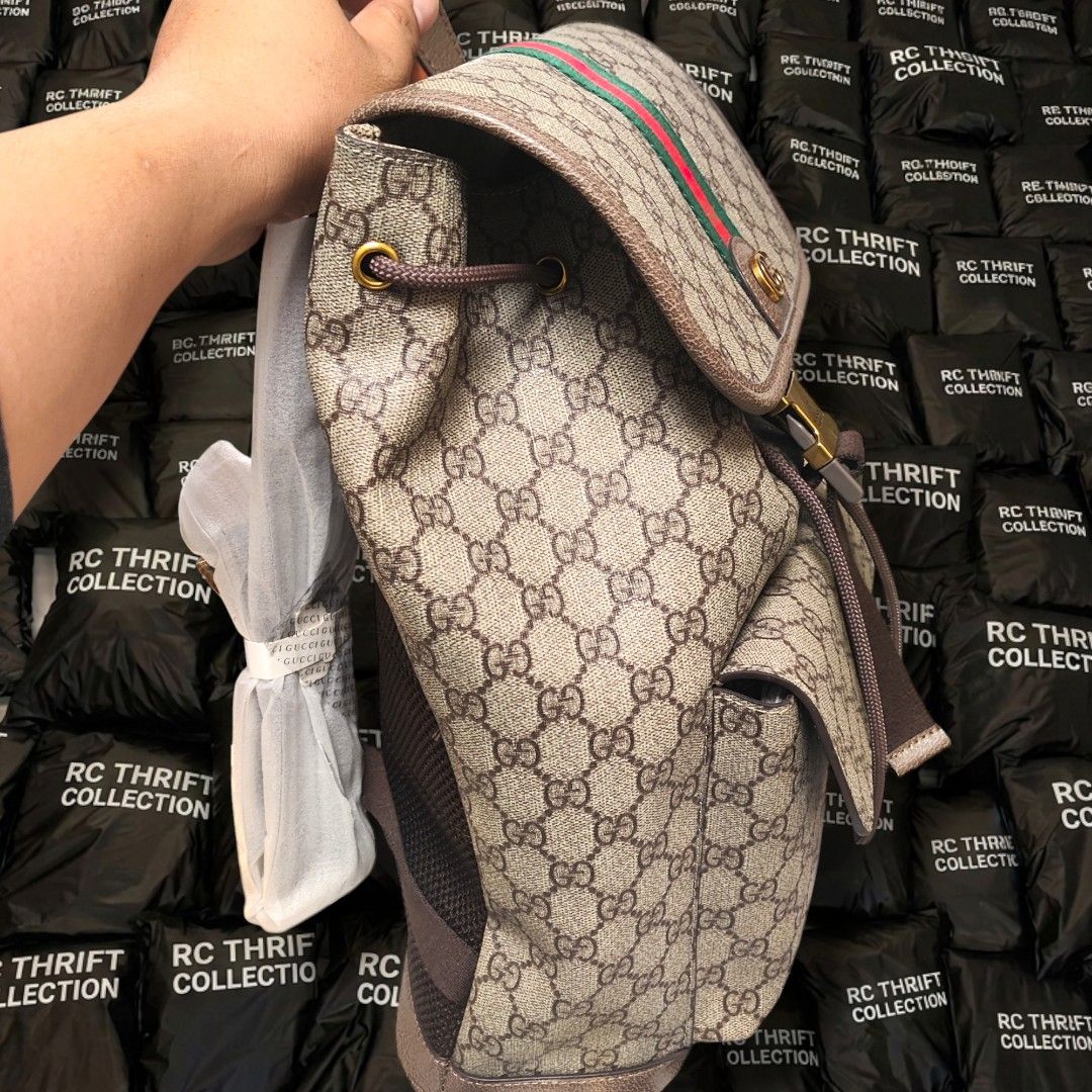 GUCCI GG OPHIDIA MONOGRAM BACKPACK BEIGE/DARK BROWN (Category: Luxury Bags & Wallets) located in Rizal. Submitted by rcthriftcollection (Listing ID 1453684863, Image 3). Description: GUCCI GG OPHIDIA MONOGRAM BACKPACK BEIGE/DARK BROWN Excellent / Asnew No issue DM📥📥📥 Location: MONTALBAN, RODRIGUEZ, RIZAL .