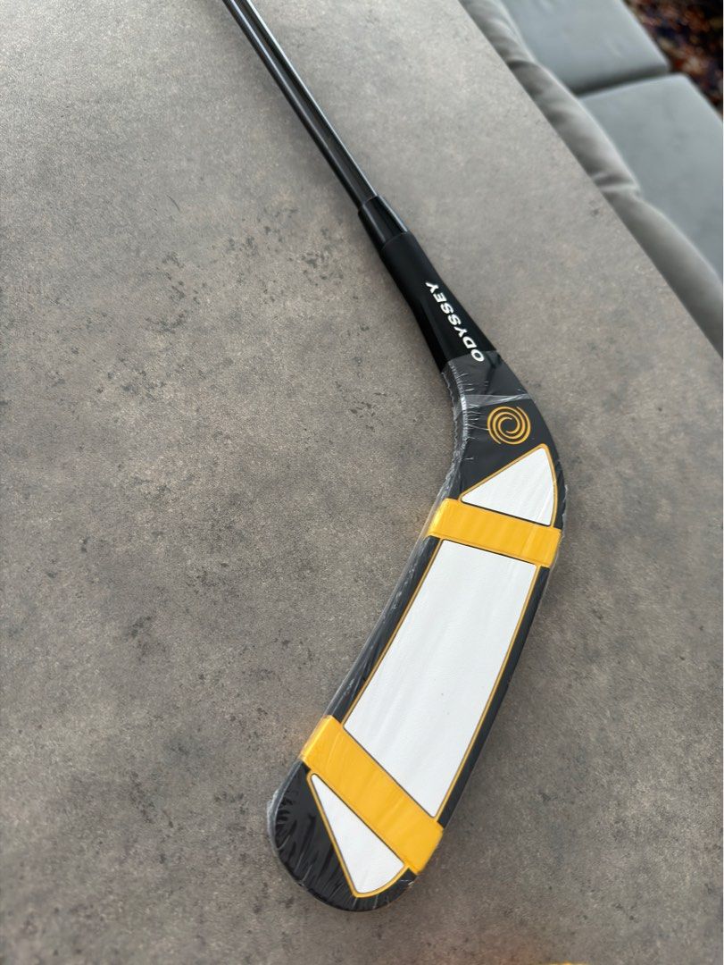Happy Gilmore 2 putter (Category: Golf) located in Muntinlupa City. Submitted by daimler (Listing ID 1408895544, Image 2). Description: Limited Edition Happy Gilmore 2 Odyssey Hockey Stick Putter *BRAND NEW* Discontinued limited production only 65k 09176258168.