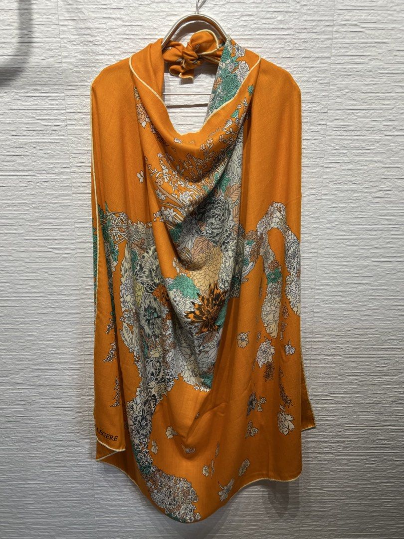 ⚜️Hermes Robe Legere Scarf | Shawl🐎 (Category: Luxury Accessories) located in Makati City. Submitted by 90sangel (Listing ID 1453738731, Image 3). Description: The Statement Scarf: Classic Hermès Robe Legere ~ 🐎 •Item: Hermes Scarf •Size: 136 x 135 cm | As this shawl is hand-rolled, the dimensions indicated may vary. •Condition: Excellent! Giftable *Includes store box and paperbag 2 last stocks available | Japan onhand.