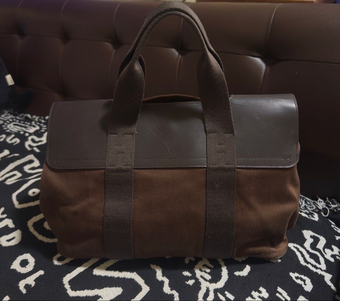 Hermes Toile & Swift Valparaiso MM (Category: Luxury Bags & Wallets) located in Manila. Submitted by dripdistrict (Listing ID 1453660402, Image 3). Description: Authentic Hermes Valparaiso HandBag Brought From US - Brown canvas tote bag - Leather accents - Herringbone pattern (inside and out) - Main compartment with internal pockets - Snap closure - Sturdy handles - Ideal for daily use.
