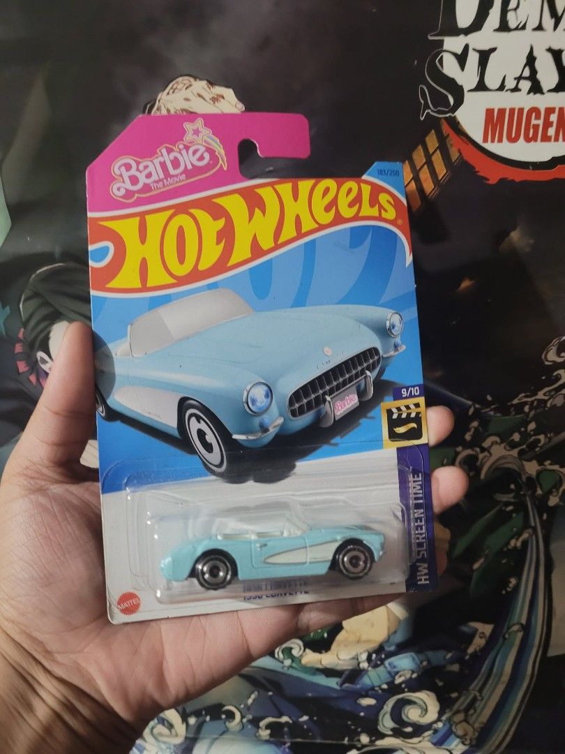 Hot wheels Barbie 1956 Corvette (Category: Vehicle & Diecast Models) located in Agdangan. Submitted by athalia_arev.store (Listing ID 1453771078, Image 3). Description: Selling my hot wheels Barbie 1956 corvette issue: slight dent on lower left rfs: need school funds.