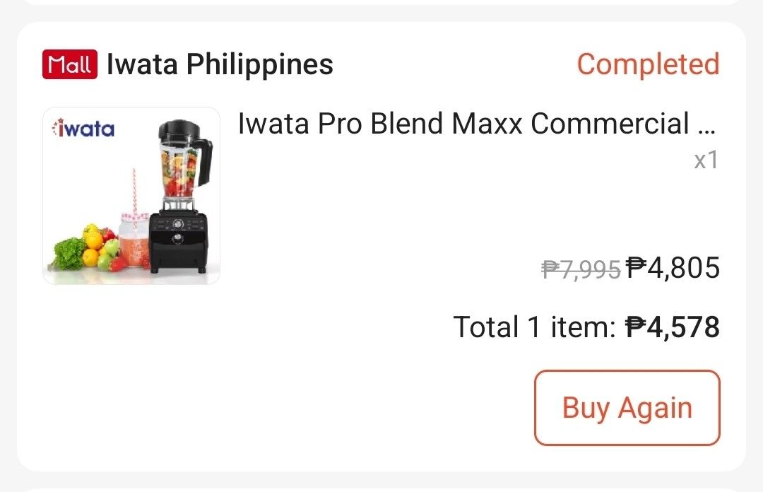 Iwata Pro Blend Maxx Commercial Blender 2L capacity (Category: Juicers, Blenders & Grinders) located in Quezon City. Submitted by fieldoflove (Listing ID 1453719132, Image 3). Description: SRP: Php 4,805 - in good working condition - only issue: di na napipihit yung min max knob (see photo) Dimensions: Inches (L)12.5" x (W)10.5" x (H)34".