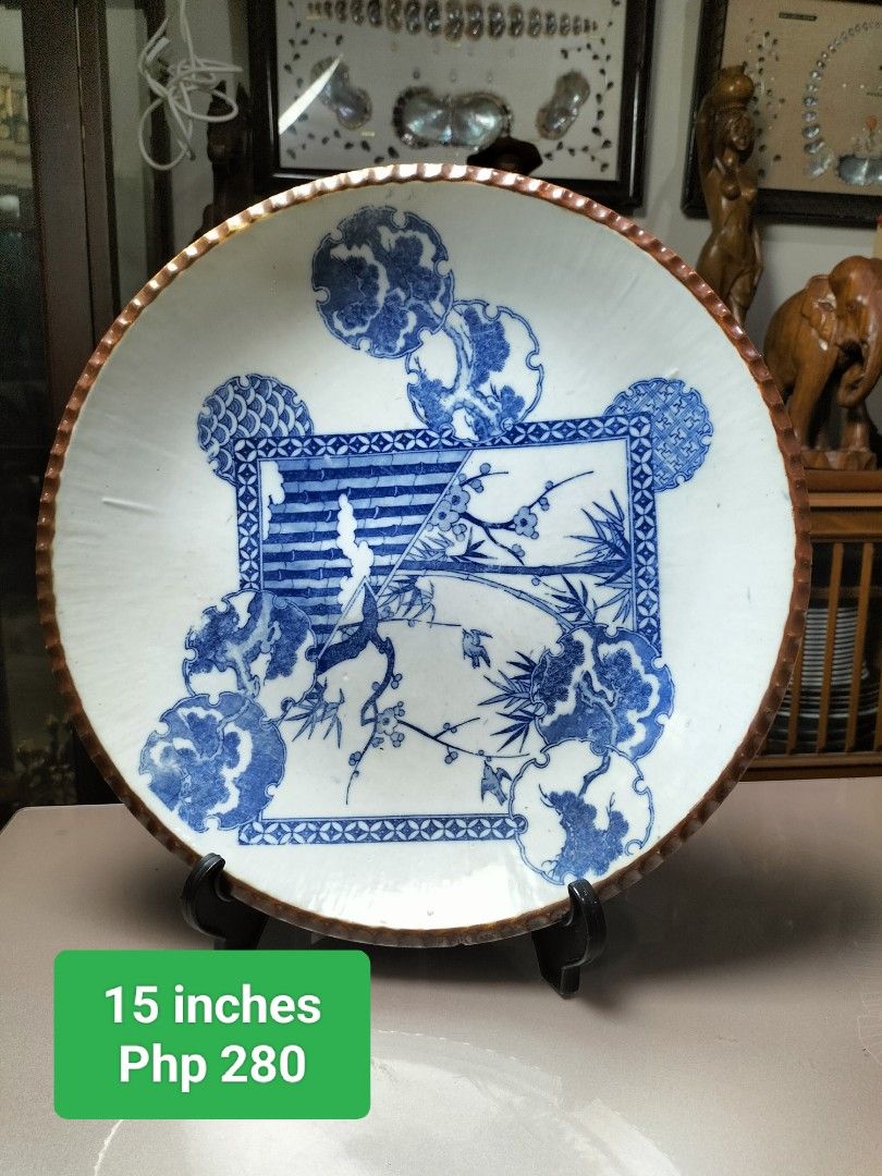 Japanese Style Ceramic Decorative Plate (Category: Dinnerware & Cutlery) located in Cainta. Submitted by banzvi73 (Listing ID 1453700560, Image 3). Description: Beautiful ceramic plate. Perfect for display or as a unique centerpiece. Adds a touch of traditional Japanese art to your home decor. prices posted on each picture as is WYSIWYG preloved expect sone signs of usage.
