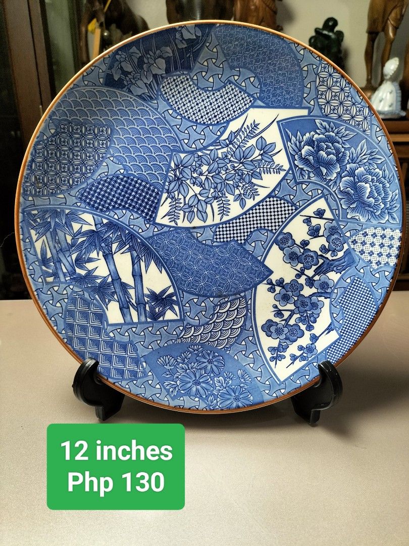 Japanese Style Ceramic Decorative Plate (Category: Dinnerware & Cutlery) located in Cainta. Submitted by banzvi73 (Listing ID 1453700560, Image 2). Description: Beautiful ceramic plate. Perfect for display or as a unique centerpiece. Adds a touch of traditional Japanese art to your home decor. prices posted on each picture as is WYSIWYG preloved expect sone signs of usage.