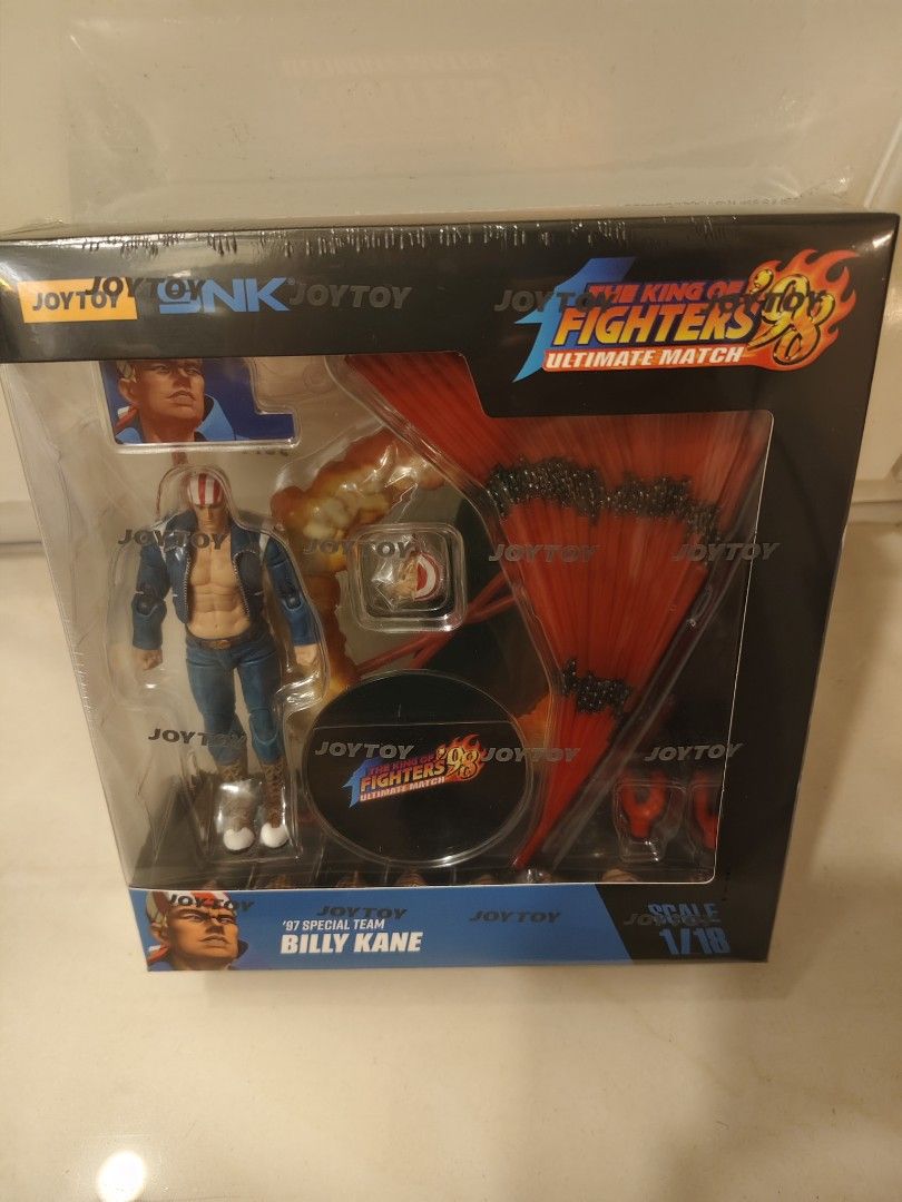 JoyToy SNK 格鬥天王 97 比利·凱恩 人偶 snk 拳王 98 1/18 billy kane( 有post有貨） （分類：手辦雕像）位於 Hong Kong。 由 marco20022002 提交（商品編號 1453717351，圖片 1）。簡介： 全新未開封, 屯馬線, 旺角油麻地或屯門交收, 只收現金, 自備袋。
