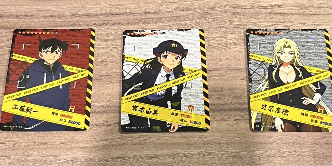 Kayou Detective Conan KM-1M05 Rare Set (Category: Figurines & Statues) located in Manila. Submitted by nyamiii (Listing ID 1453695164, Image 1). Description: - KM-1M05-R-02 — Vermouth - KM-1M05-R-14 — Yumi Miyamoto - KM-1M05-R-58 — Shinichi Kudo - Secondhand (previously owned) - Lady-owned - Overall good condition .