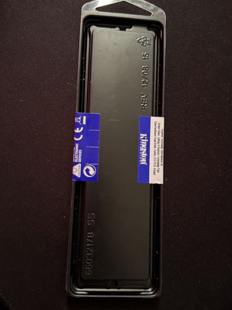 Kingston 8GB 2666 DDR4 RAM (Category: Computer Parts) located in Baguio. Submitted by findsy_ph (Listing ID 1453669232, Image 3). Description: Never been used. Outer box has been opened but RAM is still sealed in its original packaging. 📍Baguio City.