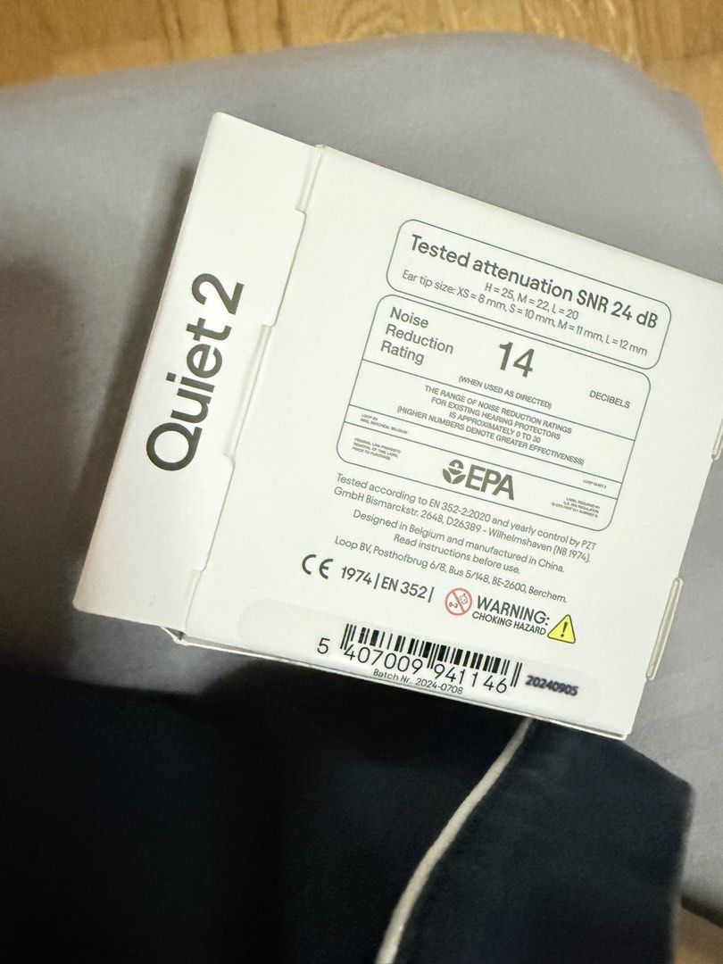 LOOP QUIET 2 (Category: Ear Care) located in Singapore. Submitted by sg0912 (Listing ID 1453807638, Image 3). Description: Brand new but box is OPENED and can’t close ya.