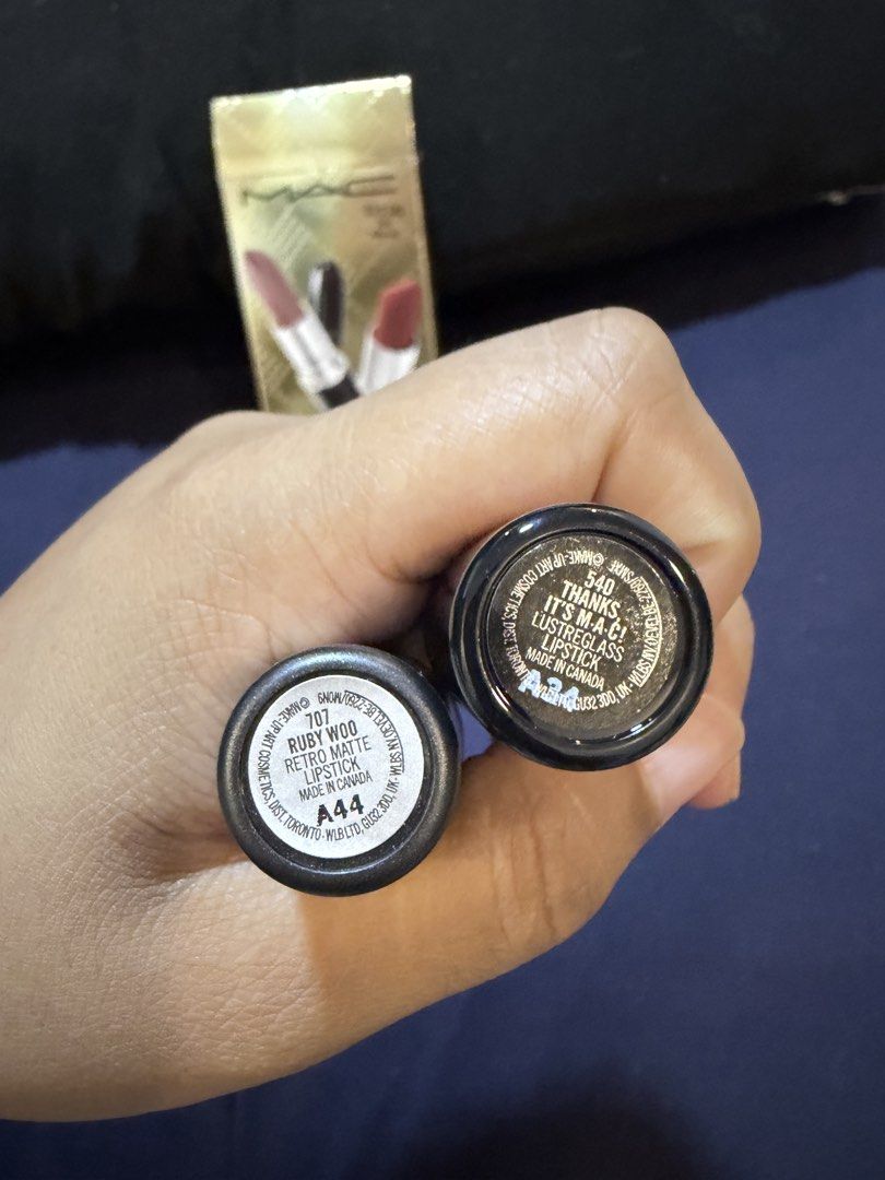 MAC Lipstick - Ruby Woo (Category: Makeup) located in Pasig City. Submitted by cutieeeclothing (Listing ID 1453737295, Image 2). Description: - Authentic MAC Lipstick - Shade: Ruby Woo (Retro Matte finish) - Full-sized - Versatile shades suitable for any occasion Brand new Rfs: Blind buy. Not my shade.