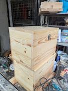 Marikina Made Solid Pinewood Storage Box Chest (Category: Storage Boxes & Baskets) located in Marikina City. Submitted by maybaleta (Listing ID 1453740770, Image 2). Description: - Handmade wooden storage box - Made from solid 0.5-inch pinewood - Features sturdy hinges and a secure latch - Ideal for storing keepsakes, gifts, or home organization - Available in multiple sizes - Locally made in Marikina City - Pickup or shipping options available.