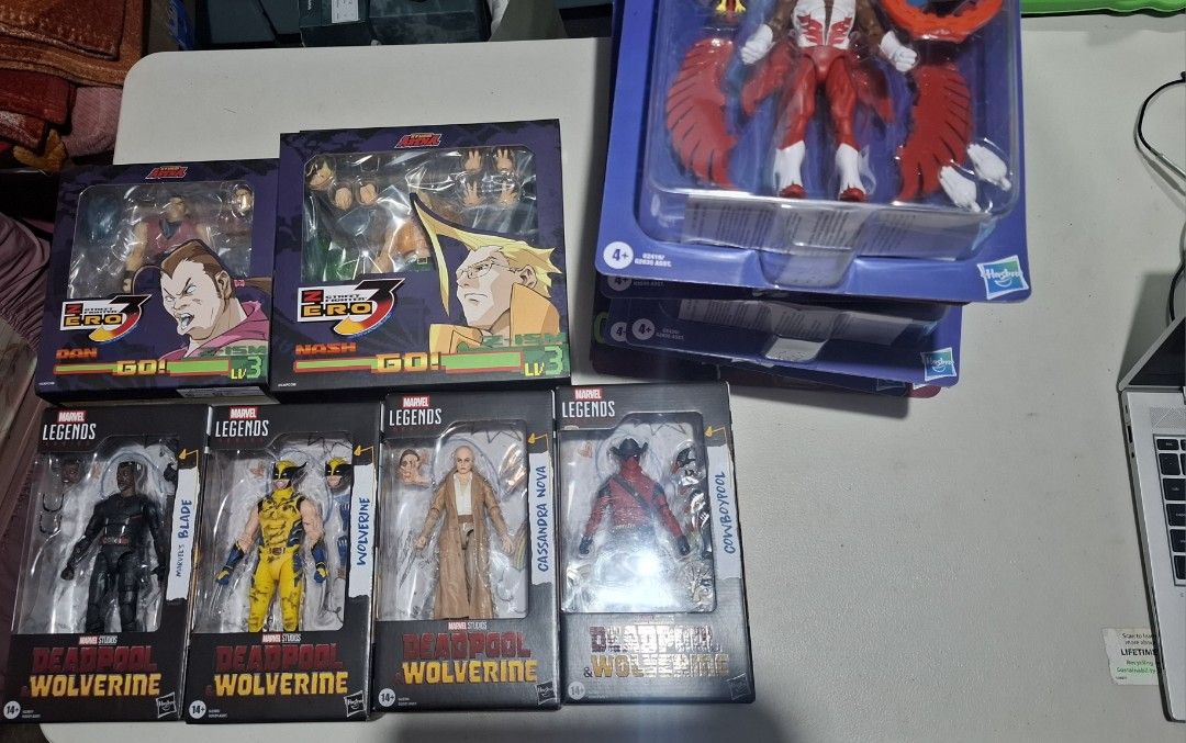 Marvel Legends & storm arena sealed items - Various Characters (Category: Figurines & Statues) located in San Mateo. Submitted by raymond.guanio (Listing ID 1453752226, Image 3). Description: - Collection of Marvel Legends and X-Men action figures - Includes iconic characters like Onslaught, Storm, Falcon, Deadpool, Wolverine, and others - All figures are brand new and in their original packaging - Ideal for any Marvel fan or collector - Don't mi