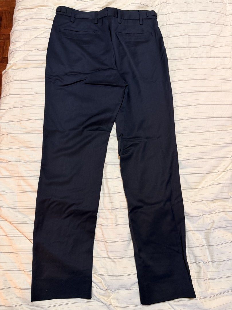 Massimo Dutti - Straight Navy Trousers (Category: Trousers) located in Taguig. Submitted by celinesells222 (Listing ID 1453727385, Image 2). Description: Massimo Dutti - Straight Navy Trousers Unused Size: EUR 38, US 30 Slim Fit Shipping via LBC Cash on pick up.