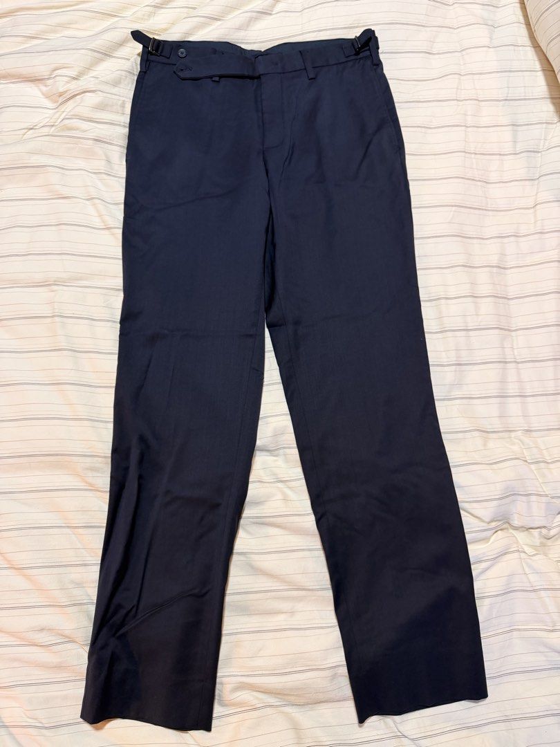 Massimo Dutti - Straight Navy Trousers (Category: Trousers) located in Taguig. Submitted by celinesells222 (Listing ID 1453727385, Image 1). Description: Massimo Dutti - Straight Navy Trousers Unused Size: EUR 38, US 30 Slim Fit Shipping via LBC Cash on pick up.
