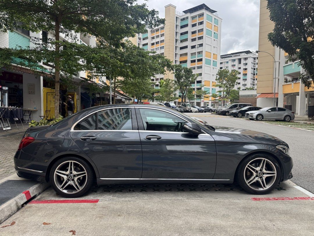 Mercedes-Benz C-Class Saloon C200 Avantgarde (A) (Category: Used Cars) located in Singapore. Submitted by decksell (Listing ID 1453697967, Image 3). Description: Low mileage, 2nd owner. Well maintained and always park under MSCP. Interior still look new. Road tax till Nov 2026. Servicing by Cycle & Carriage on June 2026. Upgraded AMG rims, front grill for sportier look and 12 inch Android screen player. Also change new ac coil on Feb 2026. Car is