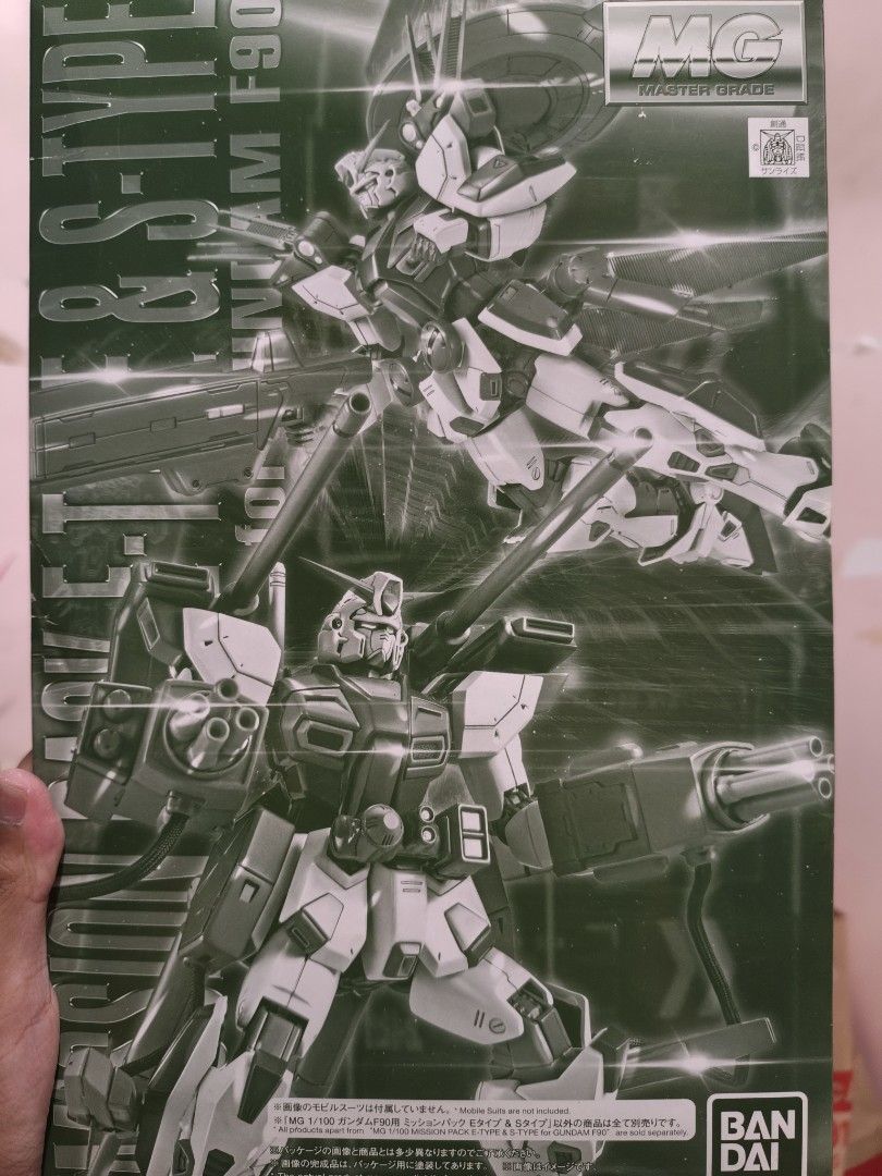 MG Gundam F90 Mission Pack E & S Type (Category: Gundam & Model Kits) located in Cainta. Submitted by cyyo7 (Listing ID 1453744829, Image 1). Description: -!!RUSH SALE!! - Bandai Master Grade 1/100 Gundam F90 Mission Pack E & S Type - IMPORTANT: Gundam F90 Mobile Suit NOT included - Sealed runners -Fixed price.