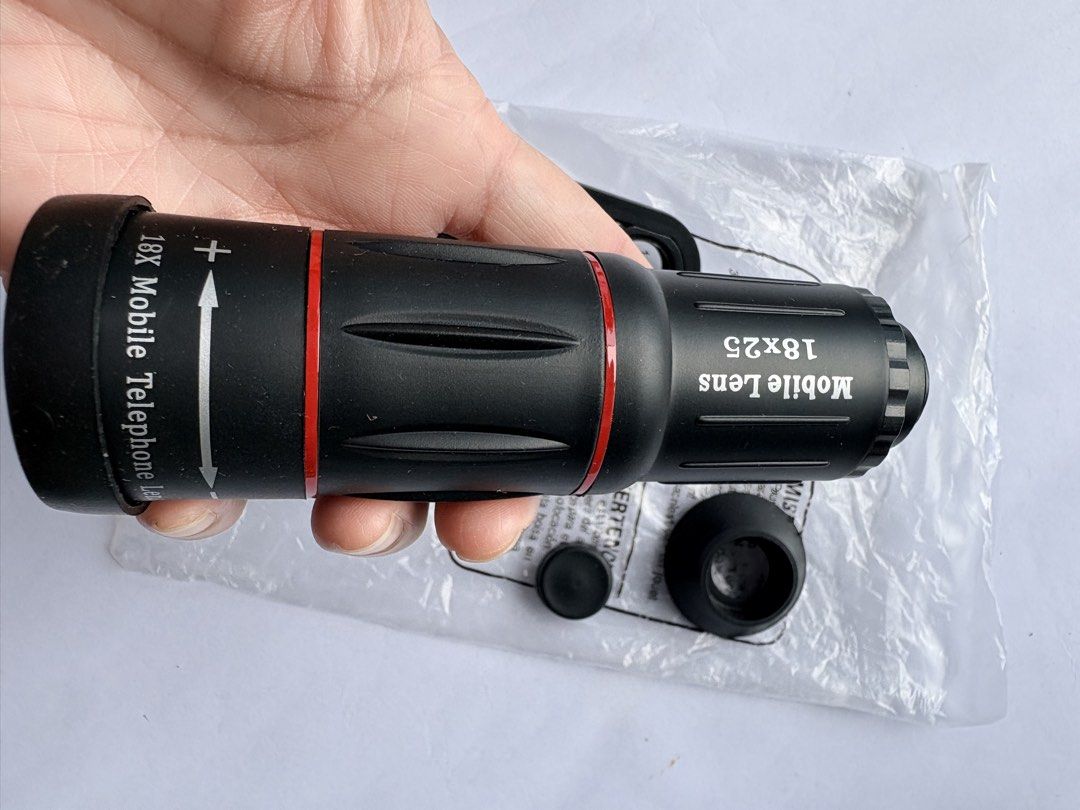 Mobile Phone Telescope (Category: Mounts & Holders) located in Marikina City. Submitted by jr.listings (Listing ID 1453638182, Image 2). Description: Mobile Phone Telescope - Enjoy Beautiful Nature - View Birds - Watch Sports - 18x 25 Mobile Telephone Lens .