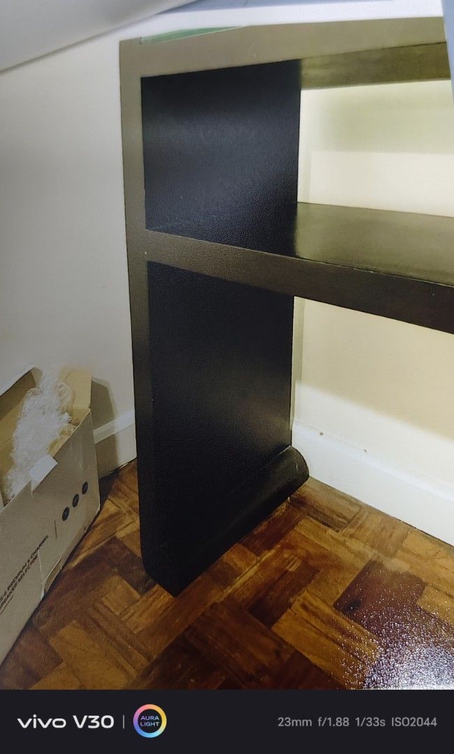 Modern Black Console Table with Glass Top (Category: Tables & Sets) located in Manila. Submitted by roblazo25 (Listing ID 1453623175, Image 2). Description: - Sleek black console table - Features a reflective glass top - Perfect for entryways or living rooms - Minimalist and modern design - Plenty of surface space for decor or essentials.