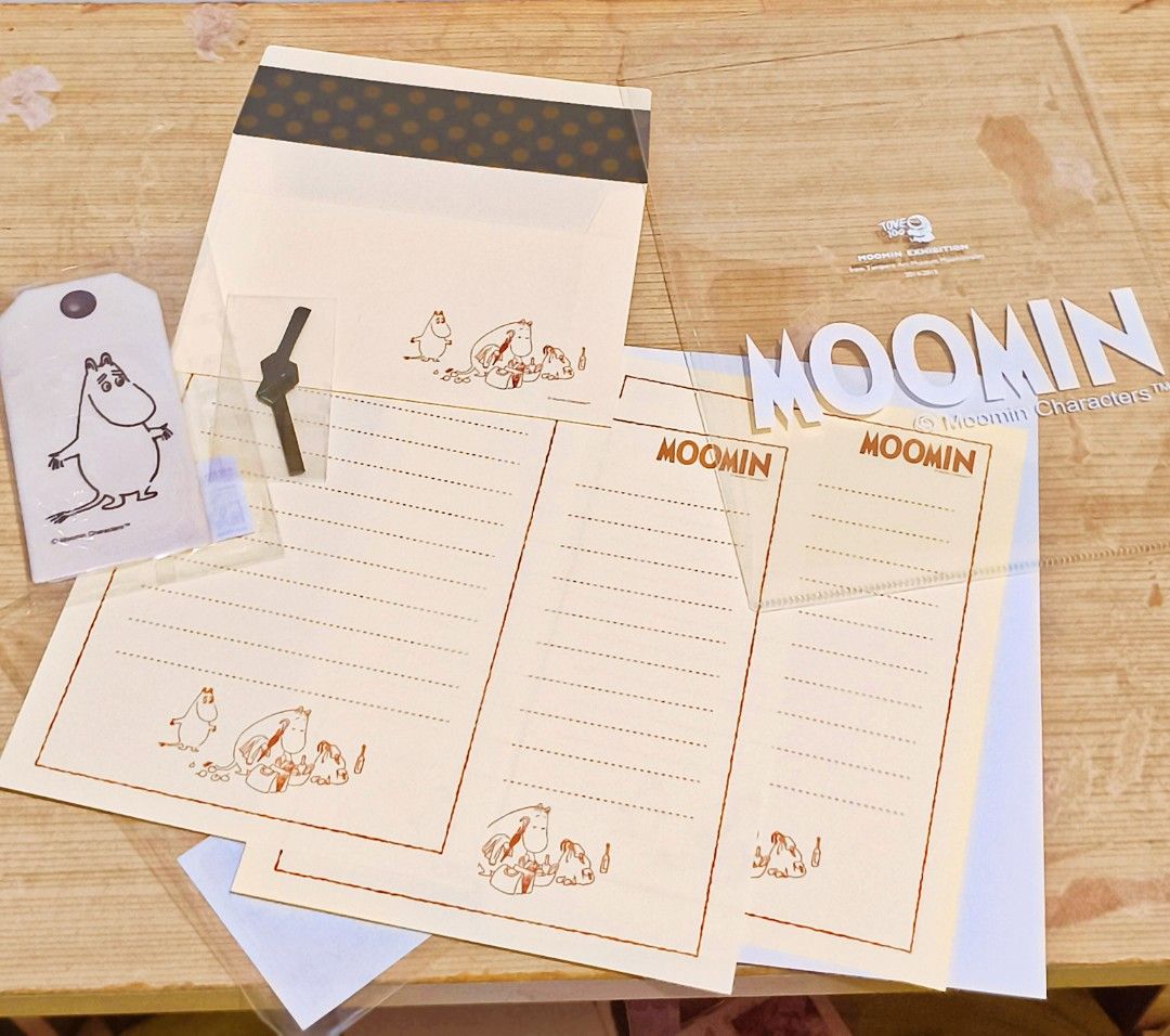 Moomin stationery set Japan With bookmarks (Category: Stationery & School Supplies) located in Paranaque City. Submitted by japancollectibles (Listing ID 1453782989, Image 2). Description: 🍀Read: Payment first policy Mop: gcash / BPI Shipping : Lalamove and LBC 1st to pay gets the item Location : Paranaque 1st to pay gets the item Battery for size reference 🌸Japan/ korea/England Surplus items collectible 🔴Carefully check each photos 🔴Manage y