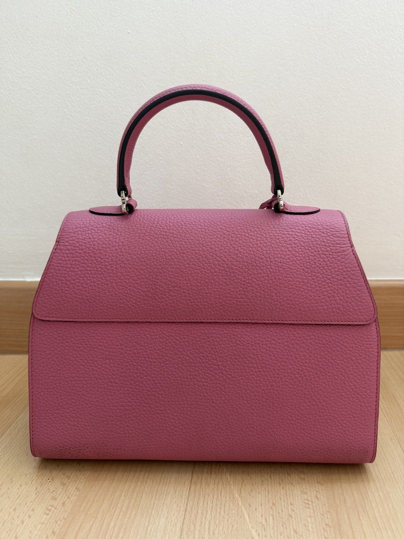 Moynat Rejane Medium Bag Pink Grained Leather (Category: Luxury Bags & Wallets) located in Makati City. Submitted by dgcurated09 (Listing ID 1453666131, Image 2). Description: - Authentic Pink Moynat Gabrielle Bag - Grained Leather Exterior - Top Handle & Detachable Shoulder Strap - Silver-Tone Hardware - Interior Zippered Pocket - Made in France - Clean Inside and Out - Includes Dustbag and Box.
