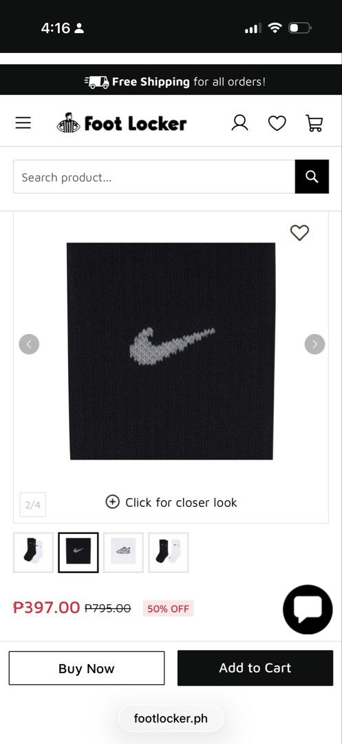 Nike Dri Fit Socks 6 pairs (Category: Babies & Kids Fashion) located in Quezon City. Submitted by princesspatsy100 (Listing ID 1453705385, Image 3). Description: 13-16cm Approximately 3-4yrs old Brand new from USA 6 pairs.