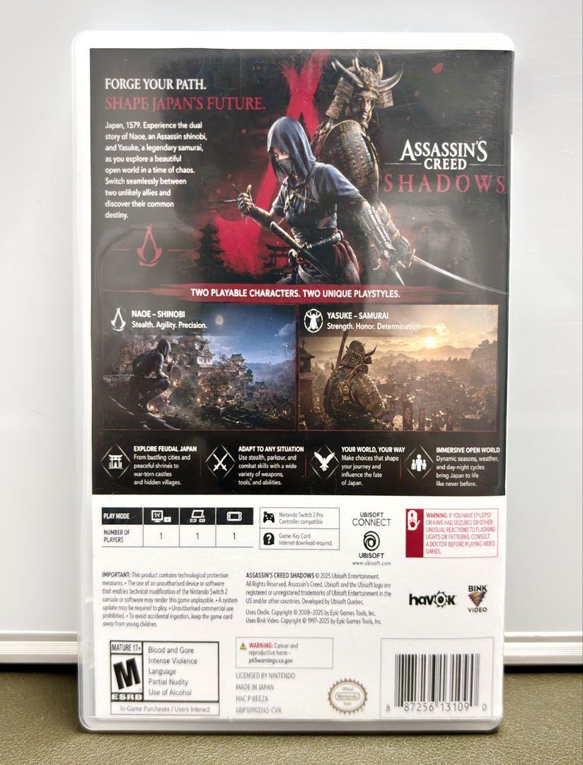 Nintendo Switch 2 Game - Assassin’s Creed Shadows (Custom Cover) (Category: Nintendo) located in Tarlac. Submitted by ggplaysph (Listing ID 1453808014, Image 2). Description: Nintendo Switch 2 Game - Assassin’s Creed Shadows (Custom Cover) • 1,500 pesos only • Working / Good condition • Actual photos posted. What you see is what you get. ❌ Last price posted. Will not entertain any haggling. ❌ Buy at your own risk. All games work on my console. No