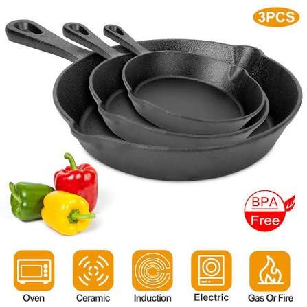 Oster Cast Iron 3pcs set Oven Induction Compatible (Category: Other Kitchenware & Tableware) located in Quezon City. Submitted by theluxurycityph. (Listing ID 1453635081, Image 2). Description: Oster Cast Iron 3pcs set Oven Induction Compatible.