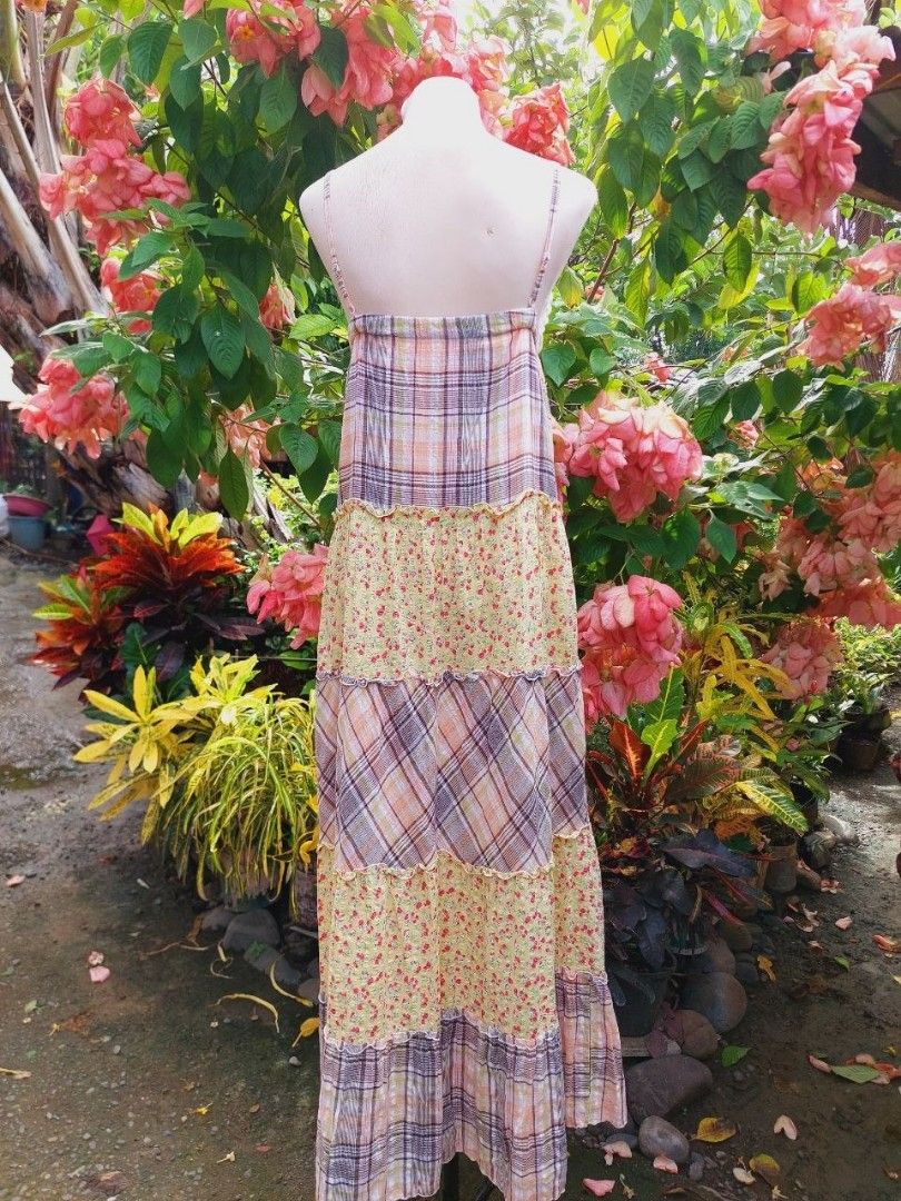 Patchwork tiered maxi dress (Category: Dresses) located in Echague. Submitted by ribbitpicks (Listing ID 1453776216, Image 3). Description: .