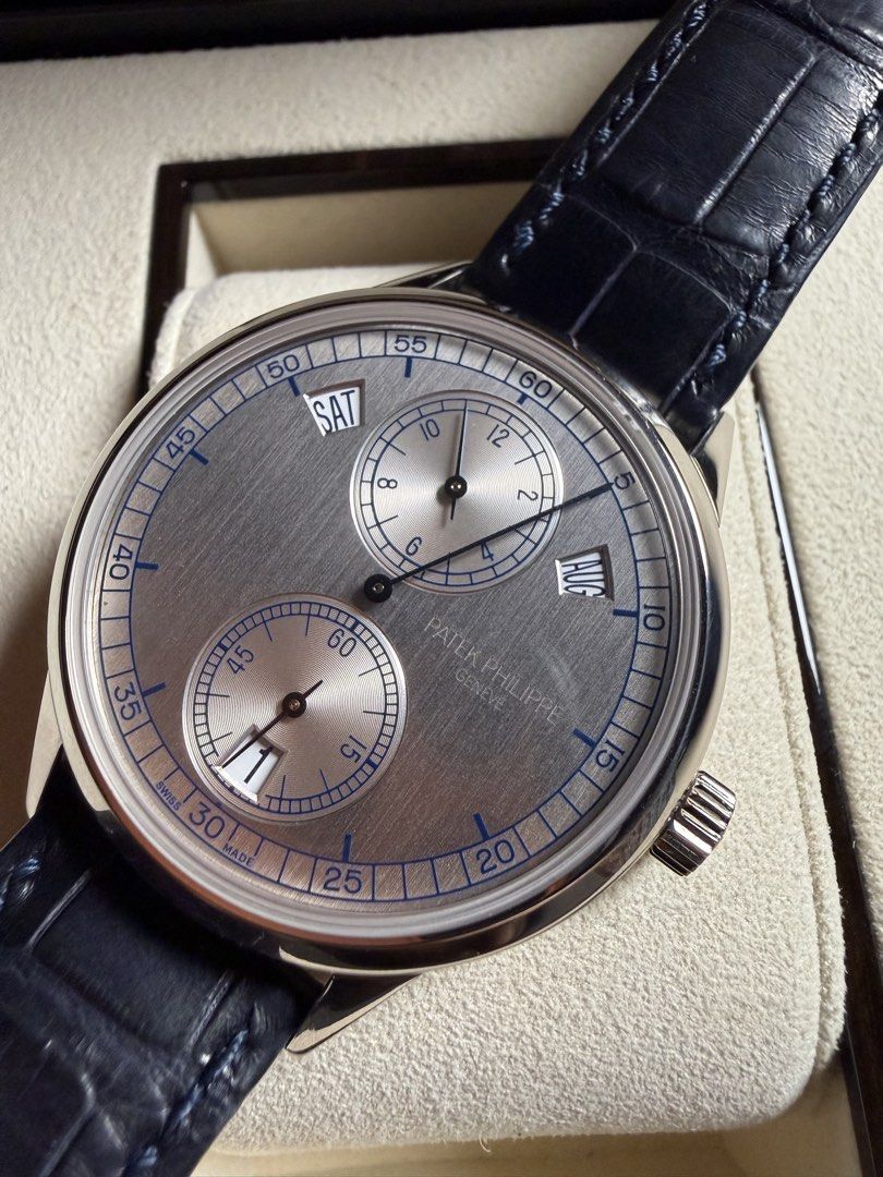 Patek Philippe Annual Calendar Rugulator (Category: Luxury Watches) located in Manila. Submitted by LuxuryWatchesPH (Listing ID 1453647314, Image 2). Description: Patek Philippe Annual Calendar Regulator Ref 5235g-001 Watch & Box only.