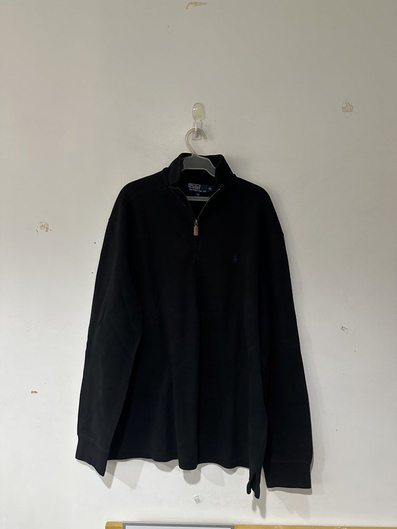 Polo Ralph Lauren Black Quarter Zip (Category: Coats, Jackets and Outerwear) located in Pasay City. Submitted by lostcabinet (Listing ID 1453656222, Image 1). Description: Negotiable 25x32.