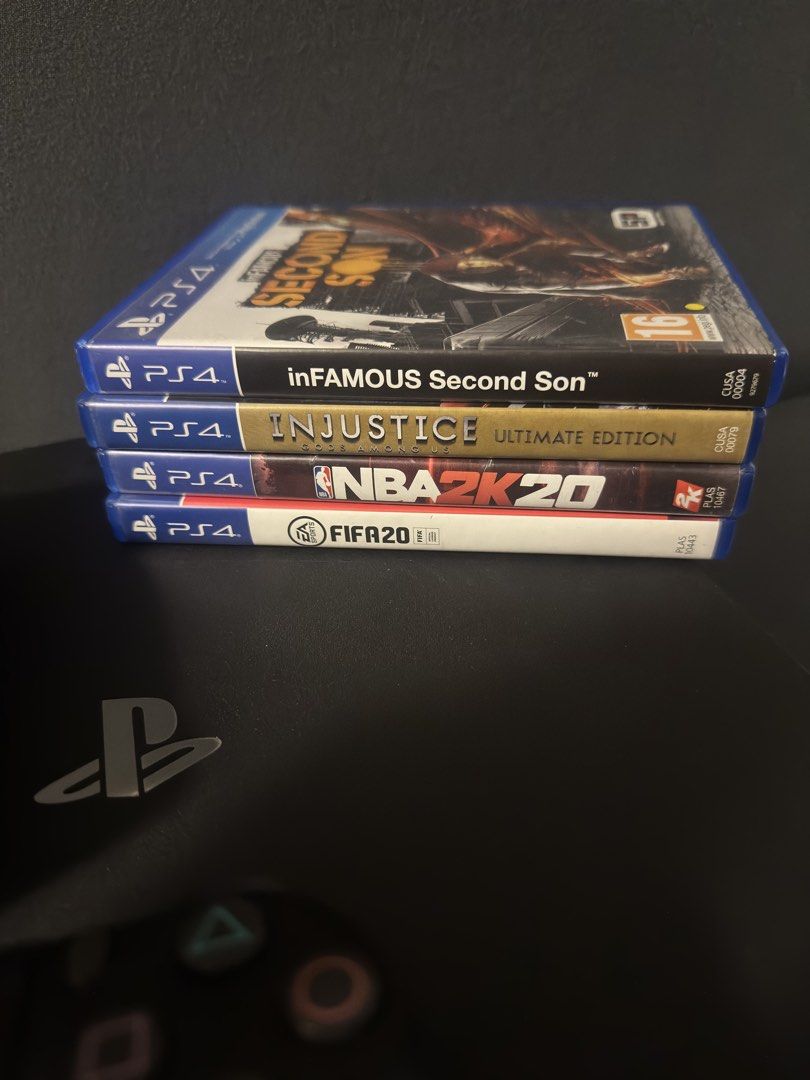 PS4 Pro Console with 2 Controllers and 4 Games (Category: PlayStation) located in Pasig City. Submitted by robbiseraphin (Listing ID 1453756138, Image 2). Description: 📋 Listing: PS4 Pro 1TB with 4 games and 2 DualShock controllers 💰 with 1 controller 7500 php 💰 💰 with 2 controllers 8500 php 💰 🎮 ALL IN Inclusives: - PS4 Pro 1TB (never been opened or repaired) - 2 black original DualShock controllers (no issues ) - 4 CD games (all codes used