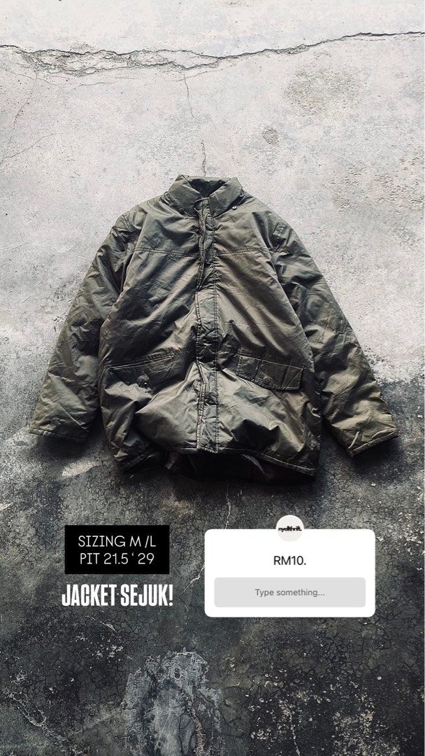 PUFFY JACKET (Category: Coats, Jackets and Outerwear) located in Bota. Submitted by nyellsukabaju (Listing ID 1453714751, Image 1). Description: - sizing and pit labuh semua ada dalam gambar - detail lebih semua bole chat or dm saya - yes harga memang rm10. ig and tt :@nyellthrift.co num: 01158653475 nice to meet u and happy shopping!.