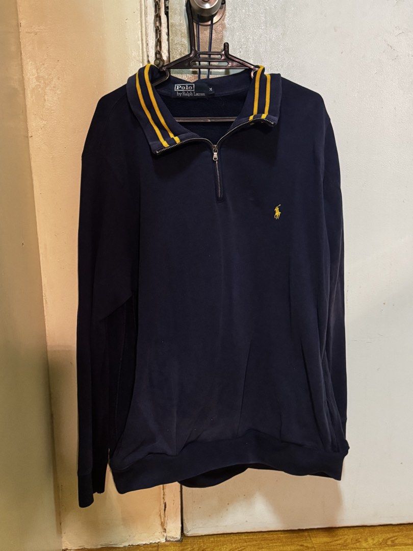 Ralph Lauren Quarter Zip Sweatshirt (Medium) (Category: Coats, Jackets and Outerwear) located in Quezon City. Submitted by lemonsyellow (Listing ID 1453727251, Image 1). Description: Size MEDIUM (M) RFS: Clearing out closet/ Need funds No Flaws Vintage and US bought (personally owned by dad) no lowballers. already priced low for value. QC, BATASAN HILLS BASED Shipping fee to be shouldered by buyer.