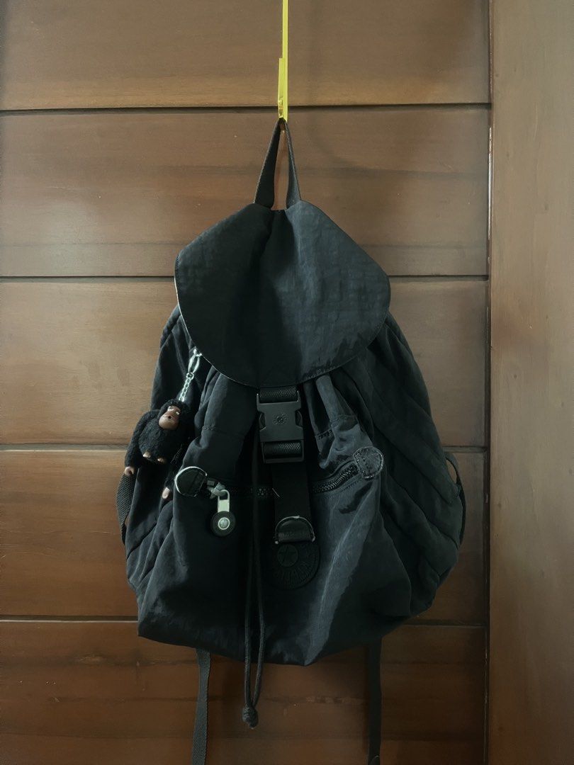 Rare! Kipling black backpack leandro (Category: Backpacks) located in Manila. Submitted by all.love.thrift.shop.v2 (Listing ID 1453678229, Image 2). Description: For sale! Kipling backpack Excellent condition Minimal signs of usage Flaw: leather part on one side retouched ₱399 + sf As is, No return No exchange No refund Color may vary due to lighting All items are cleaned before shipping Payment first via gcash/maya/gotyme/maribank bank transfer 