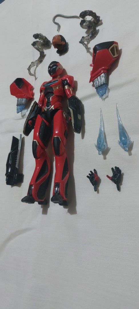 Red Ranger Action Figure with Accessories (Category: Action & Battle Toys) located in Paranaque City. Submitted by Jerdith (Listing ID 1453776771, Image 2). Description: - Articulated Red Ranger action figure - Includes extra hands for dynamic posing - Comes with energy effect accessories - Features a cool weapon accessory - Some parts are detachable for customization - Ideal for both display and play.