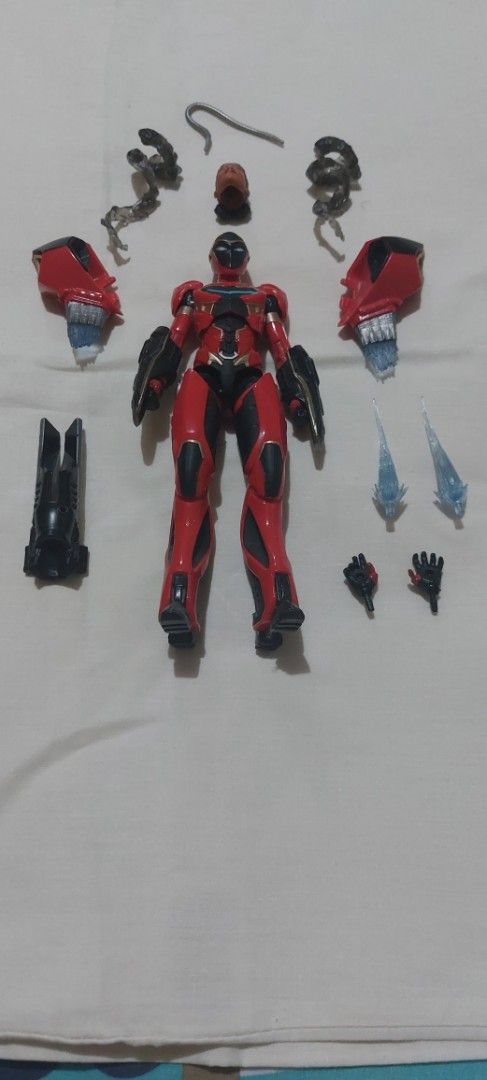 Red Ranger Action Figure with Accessories (Category: Action & Battle Toys) located in Paranaque City. Submitted by Jerdith (Listing ID 1453776771, Image 3). Description: - Articulated Red Ranger action figure - Includes extra hands for dynamic posing - Comes with energy effect accessories - Features a cool weapon accessory - Some parts are detachable for customization - Ideal for both display and play.