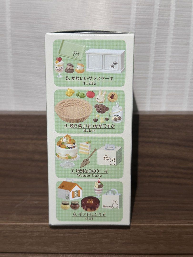 Re-Ment Miffy Sweets Shop Miniature Blind Box (Category: Designer & Blind Box Toys) located in Manila. Submitted by 0rcinuspanthera (Listing ID 1453778291, Image 3). Description: Authentic Re-Ment Miffy Sweets Shop miniature toy - BRAND NEW/SEALED MOP: Gcash MOD: Flash Express.